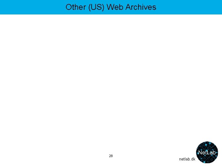 Other (US) Web Archives 28 netlab. dk 