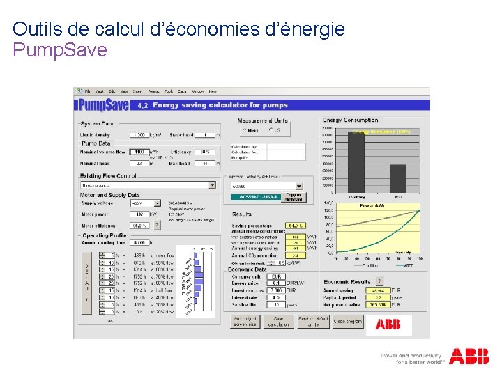 Outils de calcul d’économies d’énergie Pump. Save § pumpsave 