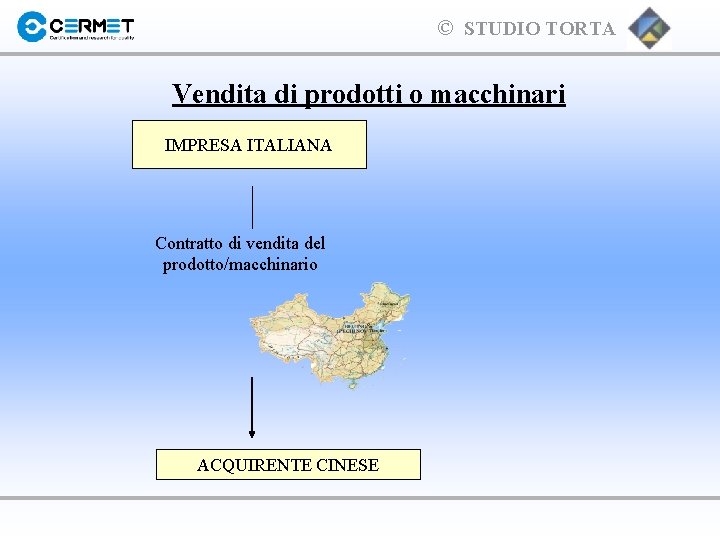 © STUDIO TORTA Vendita di prodotti o macchinari IMPRESA ITALIANA Contratto di vendita del