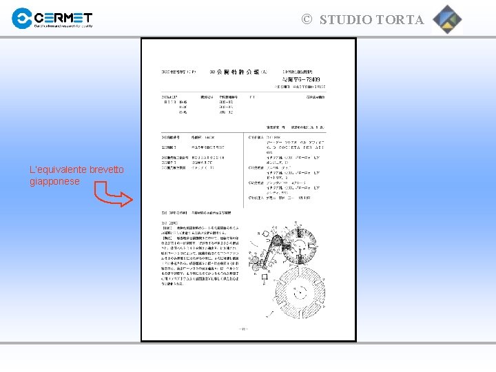 © STUDIO TORTA L’equivalente brevetto giapponese 
