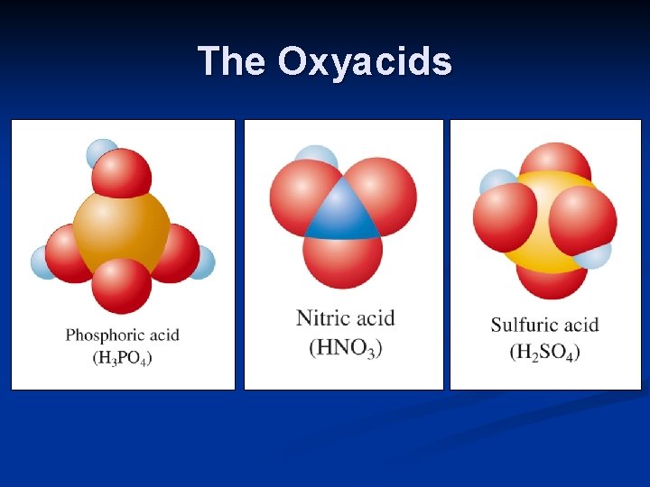 The Oxyacids 