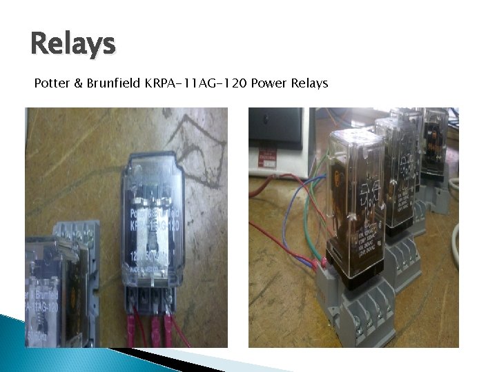 Relays Potter & Brunfield KRPA-11 AG-120 Power Relays 
