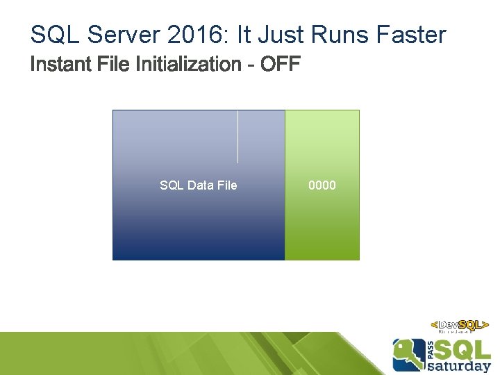 SQL Server 2016: It Just Runs Faster SQL Data File 0000 SQL Server 2016: It Just Runs Faster SQL Data File 0000