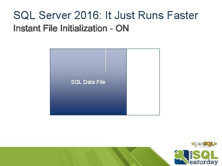 SQL Server 2016: It Just Runs Faster SQL Data File SQL Server 2016: It Just Runs Faster SQL Data File