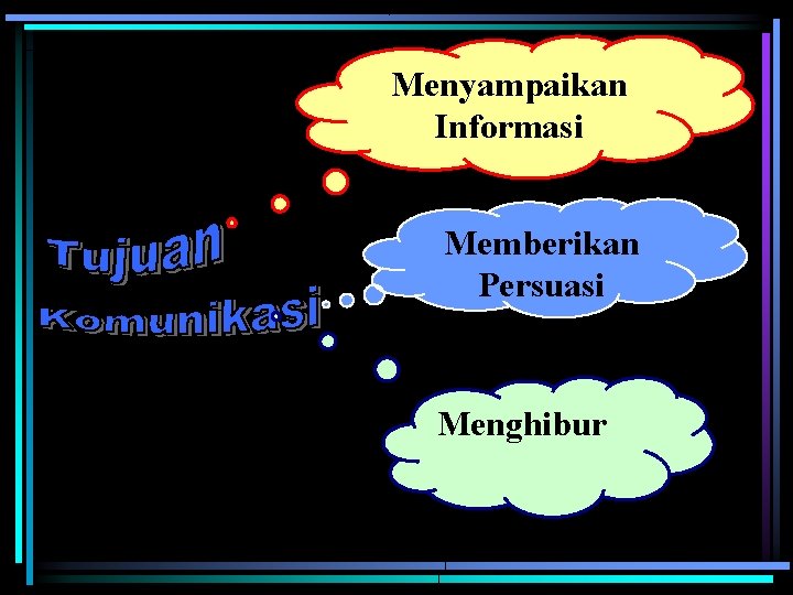 Menyampaikan Informasi Memberikan Persuasi Menghibur 