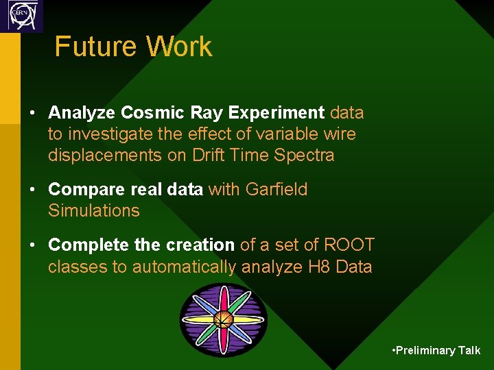 Future Work • Analyze Cosmic Ray Experiment data to investigate the effect of variable