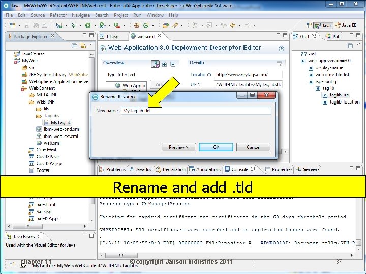 Rename and add. tld chapter 11 © copyright Janson Industries 2011 37 