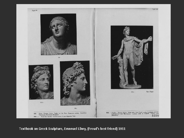 Textbook on Greek Sculpture, Emanuel Löwy, (Freud’s best friend) 1911 