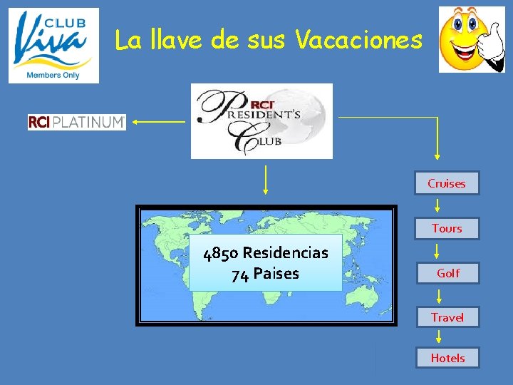 La llave de sus Vacaciones Cruises Tours 4850 Residencias 74 Paises Golf Travel Hotels