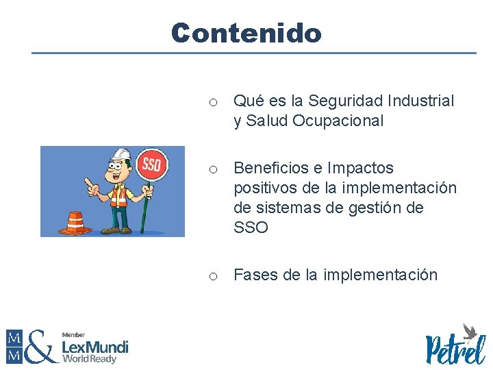 Contenido o Qué es la Seguridad Industrial y Salud Ocupacional o Beneficios e Impactos