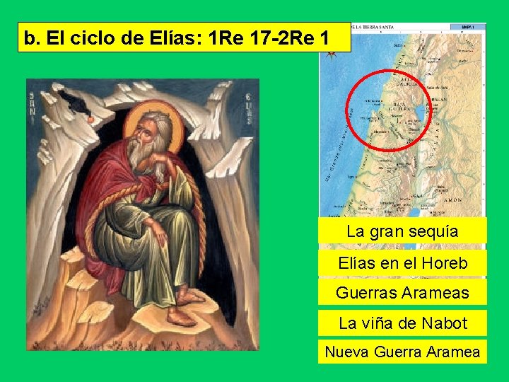 b. El ciclo de Elías: 1 Re 17 -2 Re 1 La gran sequía