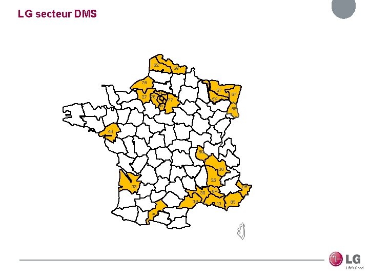 LG secteur DMS 62 59 76 57 95 27 78 54 77 91 67