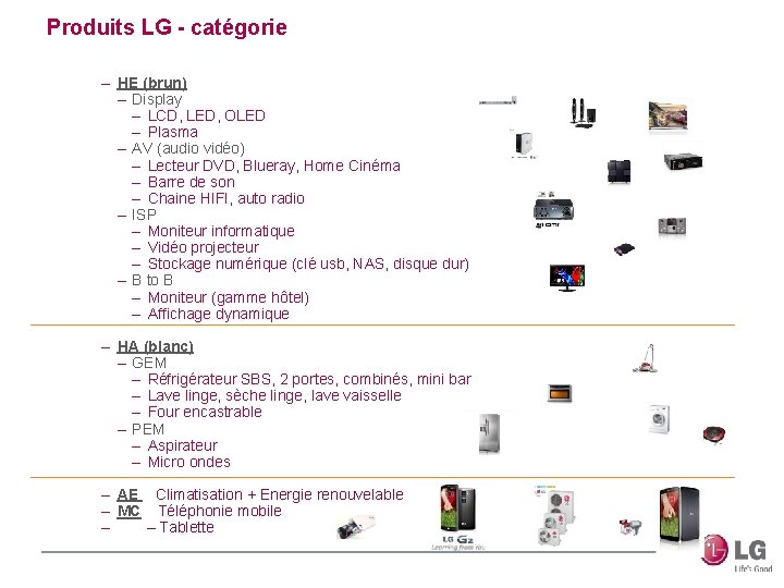 Produits LG - catégorie – HE (brun) – Display – LCD, LED, OLED –