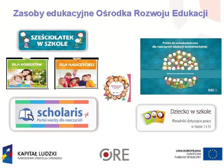 Zasoby edukacyjne Ośrodka Rozwoju Edukacji 