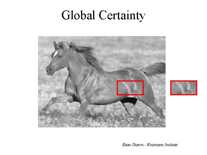 Global Certainty Eitan Sharon - Weizmann Institute 