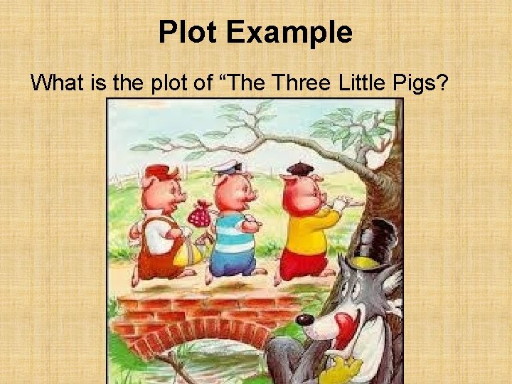 Plot Example What is the plot of “The Three Little Pigs? 