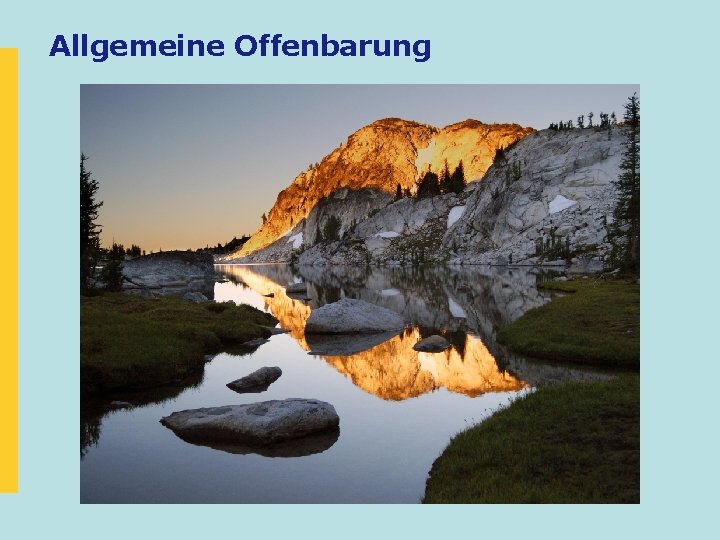 Allgemeine Offenbarung 