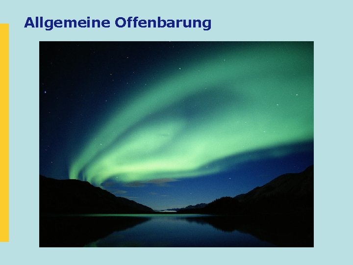 Allgemeine Offenbarung 