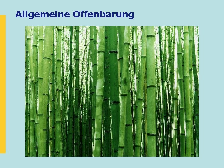 Allgemeine Offenbarung 