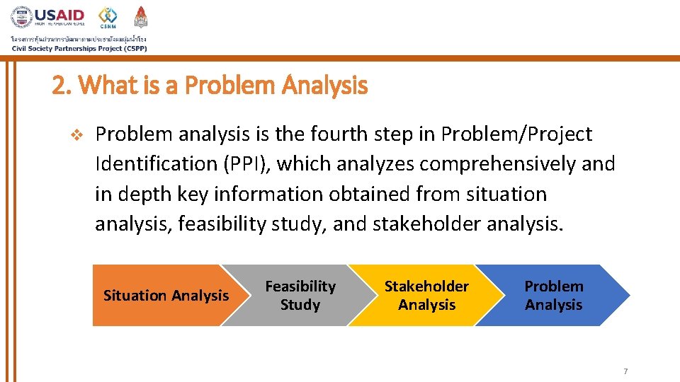 2. What is a Problem Analysis v Problem analysis is the fourth step in 2. What is a Problem Analysis v Problem analysis is the fourth step in