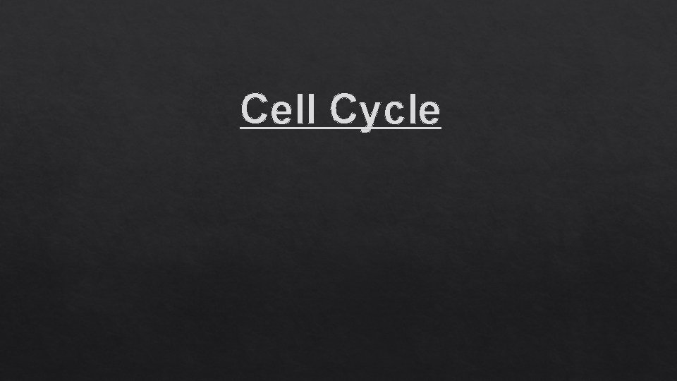 Cell Cycle 