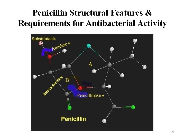 Penicillin Structural Features & Requirements for Antibacterial Activity 6 