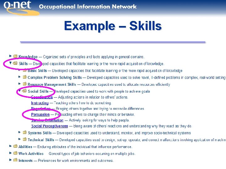 Example – Skills 24 