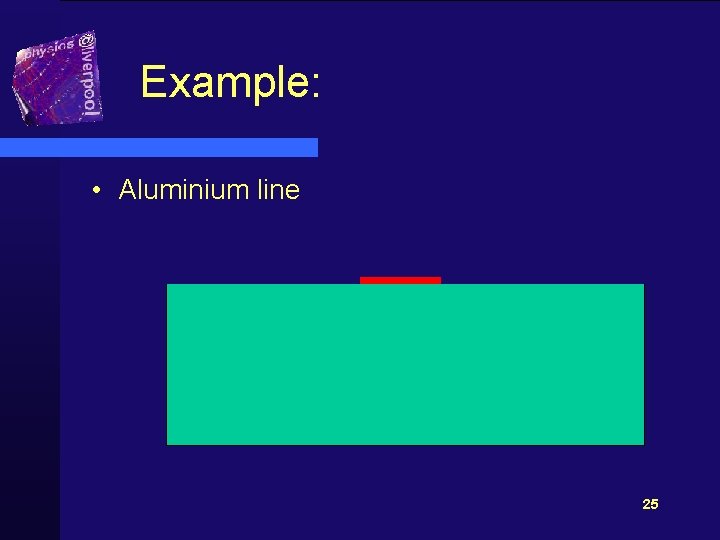 Example: • Aluminium line 25 