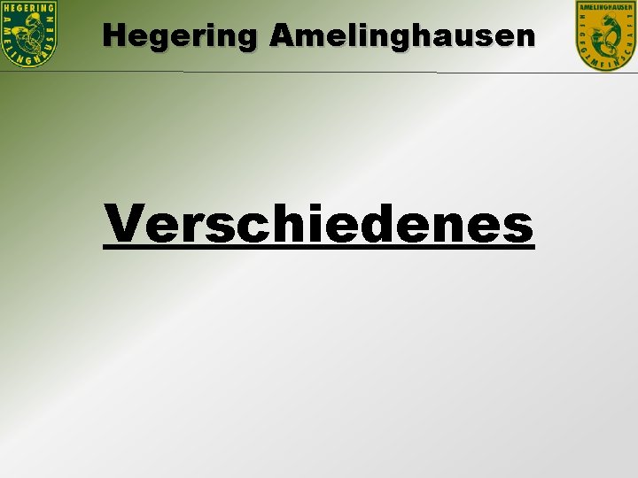 Hegering Amelinghausen Verschiedenes 