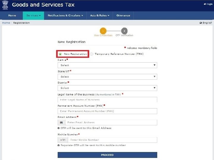 Tax Deducted at Source Designed and Developed by GSTN Registration requirement . “GSTN Internal