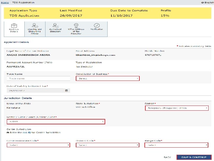 Tax Deducted at Source Designed and Developed by GSTN Registration requirement . “GSTN Internal