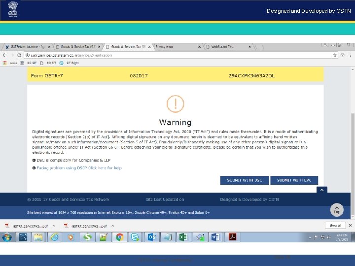 Designed and Developed by GSTN . “GSTN Internal Confidential” Slide 79 