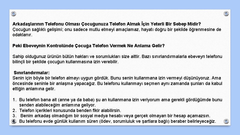 Arkadaşlarının Telefonu Olması Çocuğunuza Telefon Almak İçin Yeterli Bir Sebep Midir? Çocuğun sağlıklı gelişimi;