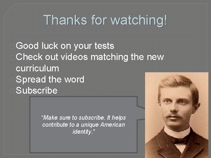 Thanks for watching! �Good luck on your tests �Check out videos matching the new