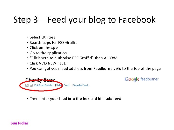 Step 3 – Feed your blog to Facebook • Select Utilities • Search apps