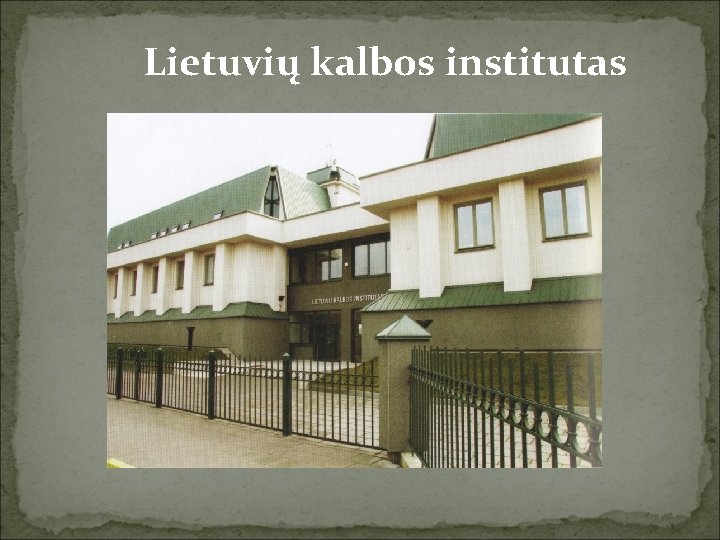Lietuvių kalbos institutas 