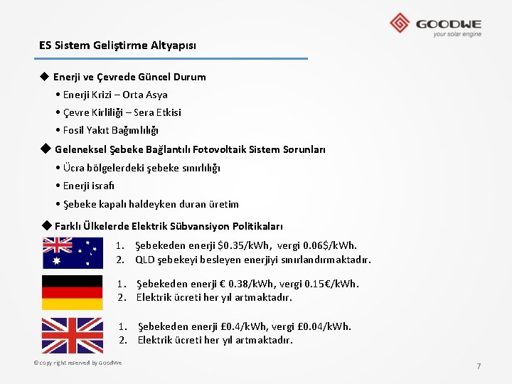 ES Sistem Geliştirme Altyapısı u Enerji ve Çevrede Güncel Durum • Enerji Krizi –