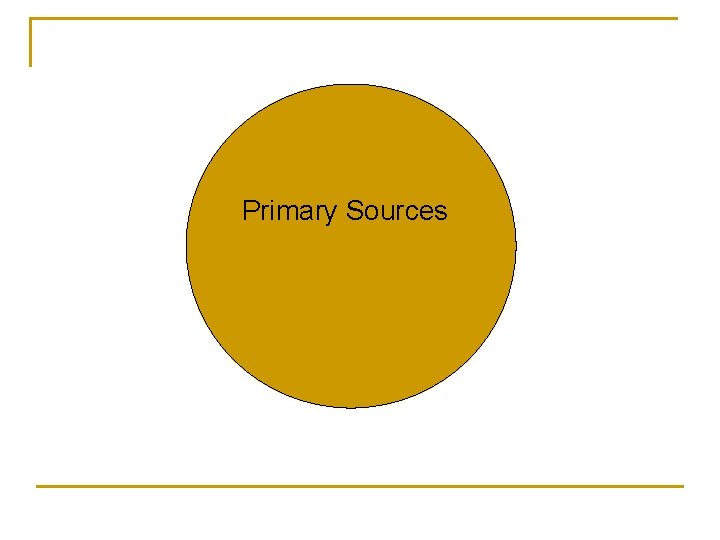Primary Sources 