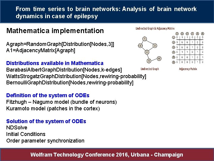 From time series to brain networks: Analysis of brain network dynamics in case of