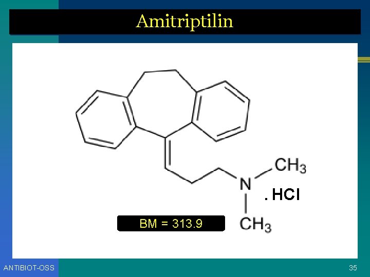 Amitriptilin . HCl BM = 313. 9 ANTIBIOT-OSS 35 