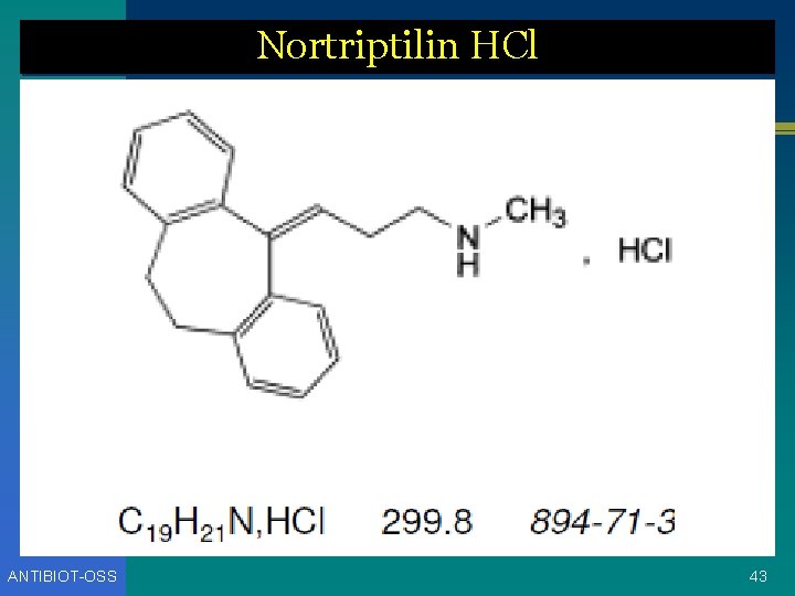 Nortriptilin HCl ANTIBIOT-OSS 43 