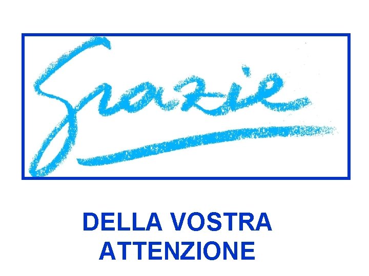 DELLA VOSTRA ATTENZIONE 