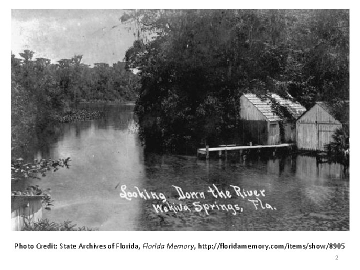 Photo Credit: State Archives of Florida, Florida Memory, http: //floridamemory. com/items/show/8905 2 