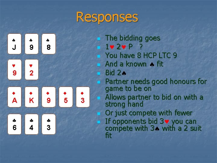 Responses n J 9 8 n n n 9 2 n n A K