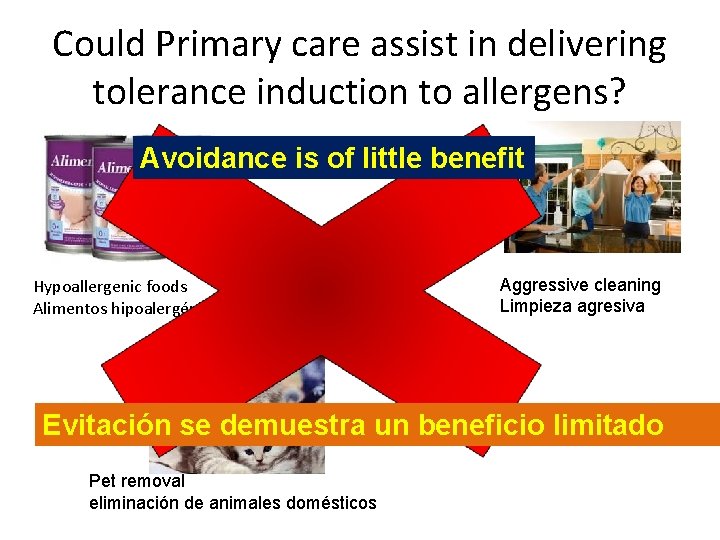 Could Primary care assist in delivering tolerance induction to allergens? Avoidance is of little