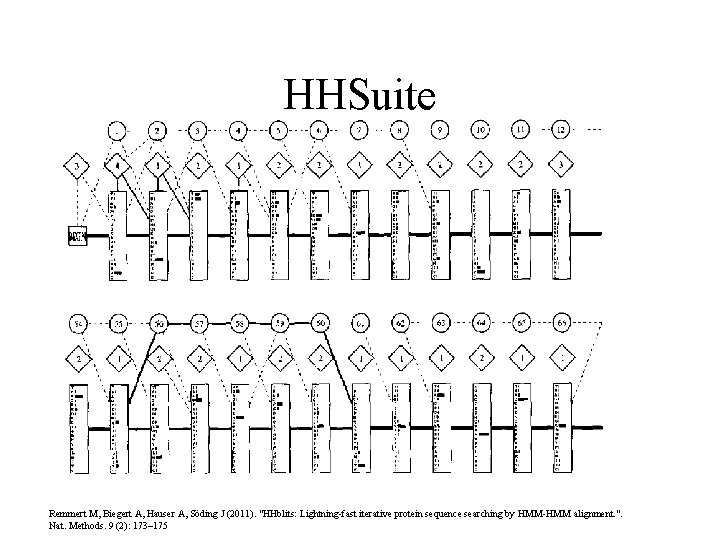 HHSuite Remmert M, Biegert A, Hauser A, Söding J (2011). "HHblits: Lightning-fast iterative protein