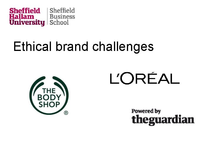 Ethical brand challenges 