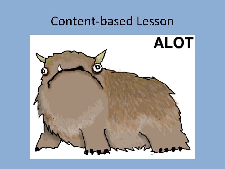 Content-based Lesson 