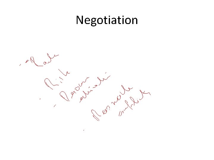 Negotiation 