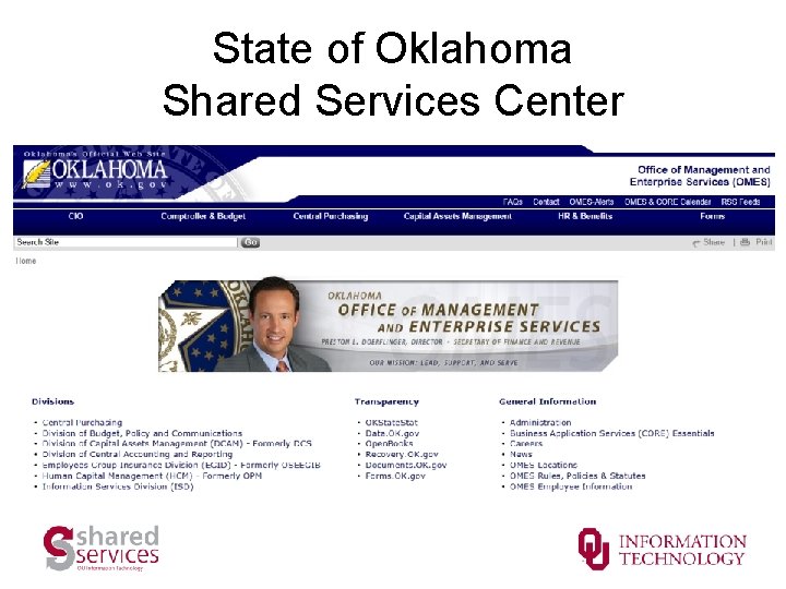 State of Oklahoma Shared Services Center 